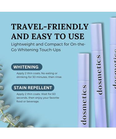 Teeth Whitening Pen 3 Pack - Safe Stain Remover for Coffee Wine Tea Soda | Enamel-Friendly 60+ Applications No Sensitivity - Buy Online on GoSupps.com