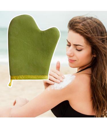 2pc Self-Tanning Application Mitt Double-Sided Applicator Glove Elastic Wrist Tan Mitt Applicator Evenly Applies Self Tanner Prevents Stained Hands Washable + Reusable For Body Apply Face - Buy Online on GoSupps.com