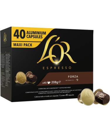  L'OR L'OR Espresso Coffee Maxi Pack - Aluminium Coffee Capsules Compatible with Nespresso * - 6 Packs of 40 Capsules (240 Drinks) - Buy Online on GoSupps.com