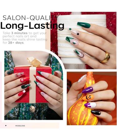 Modelones Gel Nail Polish 36 Colors All Seasons Holiday Gel Polish with Glossy & Matte Top Coat Base Coat Starter Kit Soak Off U V Gel Nail Kit Nail Art Starter Kit Beauty Gifts Set Box Pink - Buy Online on GoSupps.com