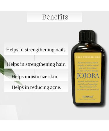 Nyassa Jojoba Cold Pressed Oil 100ml - Pure Natural Moisturizer for Skin & Hair | International Shipping Available - Buy Online on GoSupps.com