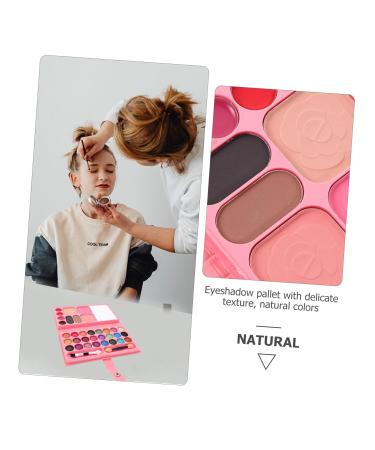 33-Piece Makeup Palette & Eyeshadow Toys for Kids | Blush Pan Cosmetic Bag | Ideal Gift for Girls - Buy Online on GoSupps.com