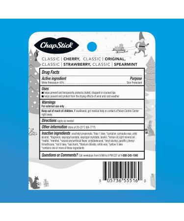 ChapStick Lip BalmVariety Holiday Gift Set Stocking Stuffers Christmas Gift 5 Count - Buy Online on GoSupps.com