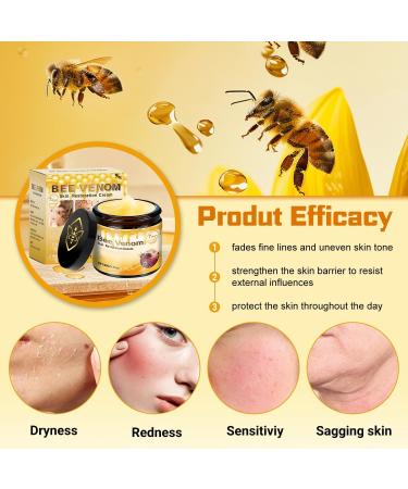 Bee Venom Skin Restoration Cream - Bee Venom Skin Treatment Effectively Wrinkle Reducing Blemishes Bee Venom Comprehensive Moisturizer Repair All In One Cream for All Skin Types(2PCS) - Buy Online on GoSupps.com