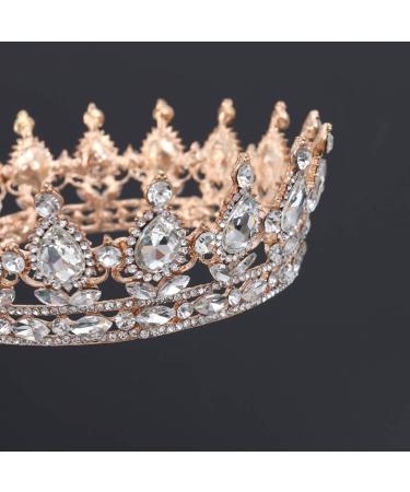 FRCOLOR Crystal Crowns and Tiaras Vintage Rhinestone Bridal Tiara Crowns for Women Girls Wedding Prom Costume Party Hair Accessories - Buy Online on GoSupps.com