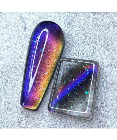 Major Dijit 15ml 9D Wide Cat Eyes Gel Nail Polish - Blue Gold Galactic Effect - Buy Online on GoSupps.com