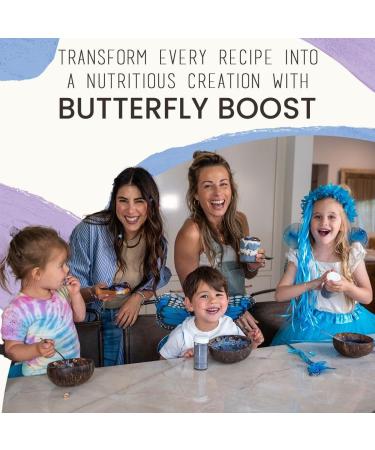 Philosophie Butterfly Boost Superfood Blend - Plant-Based Adaptogen with Butterfly Pea Flower Ashwagandha & Maca Root for Enhanced Brain Function Energy & Digestion - Shop Internationally - Buy Online on GoSupps.com