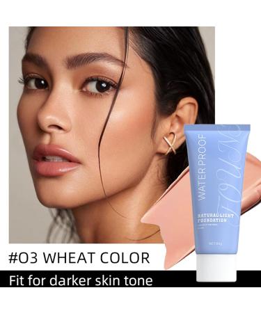 Waterproof liquid foundation - full coverage. Oil-based formula | Professional face makeup base for women suitable for sensitive skin. Beauty formula. - Buy Online on GoSupps.com