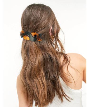 DealEachDay 5 Large French Barrettes for Women | Acrylic Hair Clips for Thick Medium Hairs | 9.5 cm - Buy Online on GoSupps.com