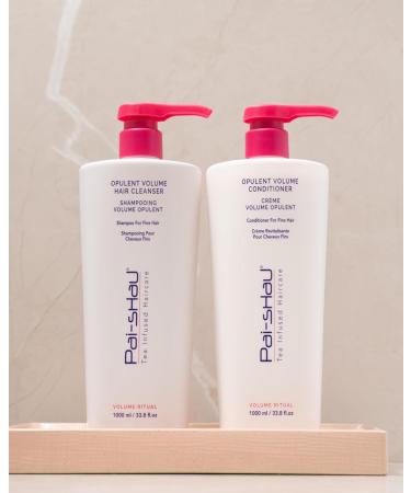 Pai-Shau Opulent Volume Cleanser and Conditioner Duo Set - Volumizing Cleanser and Conditioner for Thin Hair - Provides Improved Volume and Hydration - Shampoo for Women - 33.8 Fl Oz each Volume Duo 1L - Buy Online on GoSupps.com