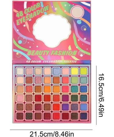Eye Shadow Palette - Eye Shadow Make Up Palette Makeup 48 Colors | Eye Shadow Natural Long Lasting High Pigmented Eyeshadow Shimmer Glitter For Women Beginner Girls - Buy Online on GoSupps.com