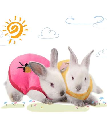 8-Piece Warm Fleece Pet Rabbit Clothes | Cute Small Animal Vest T-Shirt for Bunny, Kitten, Ferret, Chihuahua, Puppy | Soft & Cozy Apparel for Small Animals - Buy Online on GoSupps.com