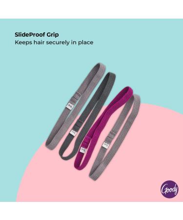 Goody Extra Thin Silicone Headwraps - 3 Pack | Gentle & Stylish Hair Accessories for All Ages | Assorted Colors - Buy Online on GoSupps.com