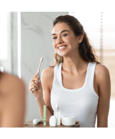 Y-Kelin 2 Pack Collapsible Orthopedic Travel Toothbrush - Soft Brush for Camping Hiking School & Business Trips - Pink & Green for Adults & Kids - Buy Online on GoSupps.com