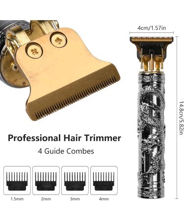 Hair Clipper with Earpick Accessories Professional Cordless Hair Trimmer Barber Trimmer Rechargeable T Type Classical Sculpting Texture Hair Trimmer Hair Clippers - Buy Online on GoSupps.com