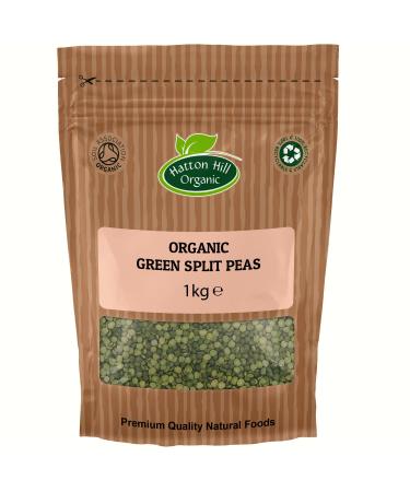Organic Green Split Peas 1kg by Hatton Hill Organic - Free UK Delivery