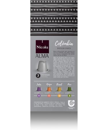Nicola Caf s Nicola Cafes Alma Colombia Nespresso Compatible Capsules 10 Count Colombia Nespresso 10 count (Pack of 1) - Buy Online on GoSupps.com