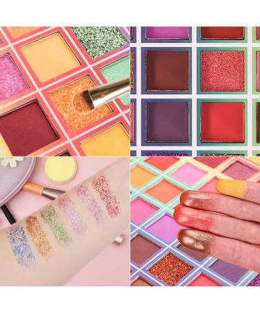 TopDirect 99 Colors Eyeshadow Palette - Rainbow Matte & Glitter Makeup Kit | Long Lasting Professional Cosmetics for All Skin Tones - Buy Online on GoSupps.com