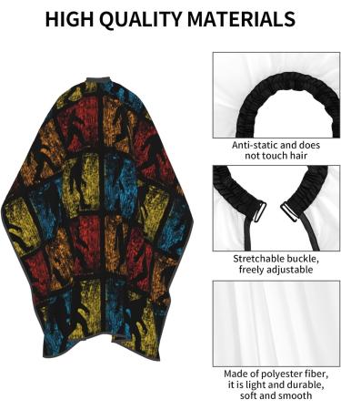 55x66 Inch Retro Vintage Adult Barber Cape - Bigfoot Believe Haircut Cape with Snap Closure | International Shipping - Buy Online on GoSupps.com