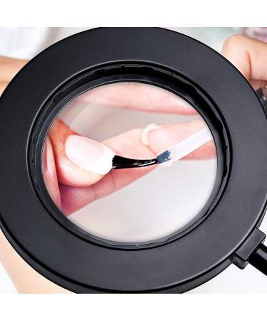 10X Magnifying Lamp with Light & Clip | Adjustable Gooseneck & 3 Color Modes | USB Powered Magnifier for Hobbies, Reading, Crafts - Buy Online on GoSupps.com
