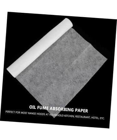 Ipetboom 2 Rolls Anti-Smoke Oil-Absorbing Paper Range Hood Filter Paper Strainer Cookwear Oven Hood Filter Paper Grease Filter Paper Filter Membrane White Oil Absorption Non-Woven Fabric - Buy Online on GoSupps.com