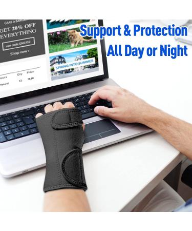 Fereesaoi Carpal Tunnel Wrist Brace Night Support - Left Hand Wrist Splint for Carpal Tunnel Syndrome, Tendonitis, Arthritis - Pain Relief and Arm Stabilizer - Buy Online on GoSupps.com