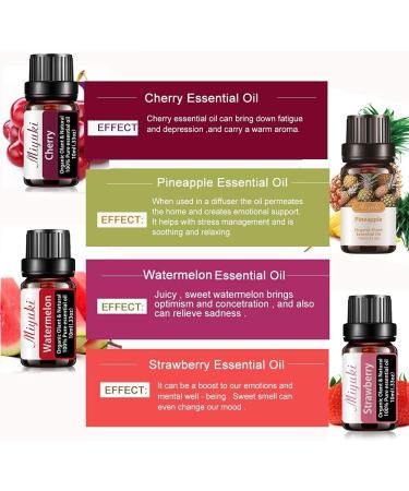 Buy Essential Oils 40ml - Strawberry Watermelon Pineapple Cherry 10ml 4-Pack | International Shipping Available - Buy Online on GoSupps.com