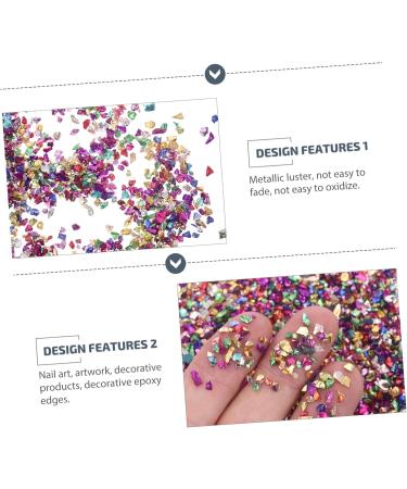 Paillettes De Verre Pour Nail Art De Charms Verre Irr gulier Pour Manucure Cr ative Et D corative Multi - Buy Online on GoSupps.com