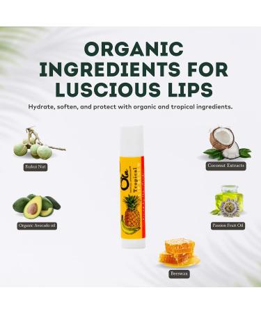 Ola Tropical Apothecary Tropical Lip Renew - Tropical Smoothie Lip Balm 1 Count (Pack of 1) - Buy Online on GoSupps.com