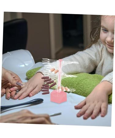 VINTORKY Nail Display Stand Holder Nail Stands for Nail Art Spiral Nail Tips Stand Nail Stand Display Spiral Nail Tips Holder Nail Practice Holder Nail Art Supply Manicure Bracket Acrylic 6.2x6.2cm Pink - Buy Online on GoSupps.com