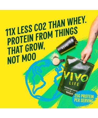 Vivo Life Perform Plant Protein Powder - Raw Cacao Vegan 7 Servings (266g) | BCAA Pea & Hemp Blend - International Shipping Available - Buy Online on GoSupps.com