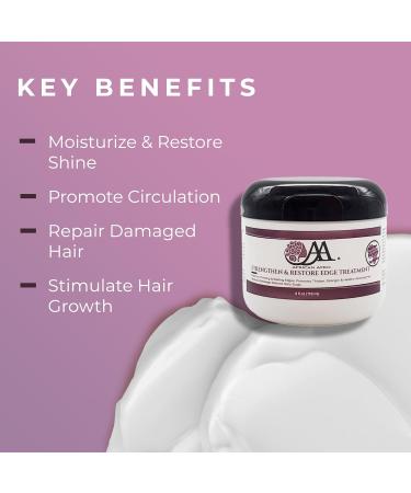 African Afro Strengthen & Restore Edge Treatment | All-Natural Hair Growth & Scalp Treatment with Peppermint Oil | Cruelty-Free Hair Care for Men & Women | 4 Fl Oz - Buy Online on GoSupps.com