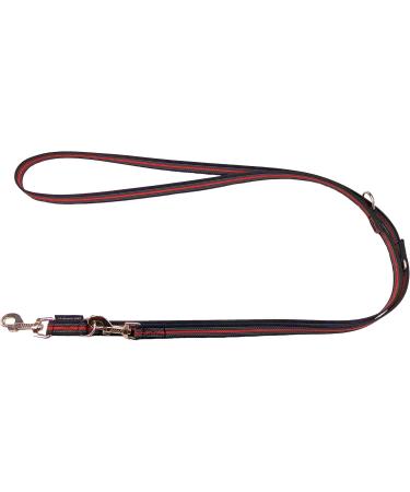 Adjustable Dog Linen Leash for Medium & Large Dogs - 2m Black-Red | Durable & Versatile - Buy Online on GoSupps.com