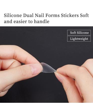 NICENEEDED 96pcs Dual Nail Form Mold - Silicone Nail Forms Stickers for Quick Build & French Manicure - Buy Online on GoSupps.com