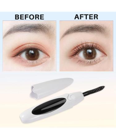 Hausdec Electric Heated Eyelash Curler USB Charge Makeup Curling Kit Long Lasting Natural Eye Lash Curler White - Buy Online on GoSupps.com