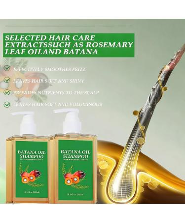 Batana caring shampoo 300 ml Batana deep moisturizing shampoo strengthens the hair nourishes the hair shampoo - Buy Online on GoSupps.com