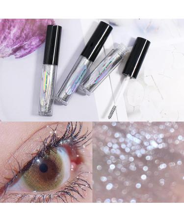 Diamond Glitter Mascara Topper Waterproof Shimmer Colored Mascara Long Lasting Lengthening Lash Makeup for Party Wedding (1PCS) - Buy Online on GoSupps.com