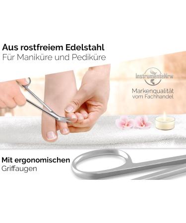Long Nail Scissors for Seniors - Rounded Blunt Safety Nail Cutter with Micro Toothing for Fingernails & Toenails (16 cm) - Buy Online on GoSupps.com
