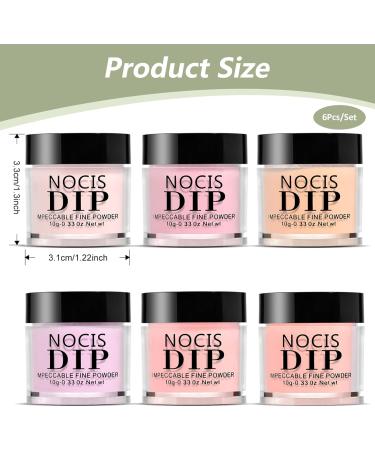 Kit de poudre de trempage pour ongles 6 couleurs kit poudre trempage translucide ensemble manucure fran aise longue dur e pour d butant salon coiffure d marrage domicile - Buy Online on GoSupps.com