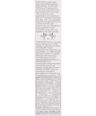 Vichy LiftActiv Serum 10 Eyes and Lash: Anti-Aging Eye Cream & Lash Serum - Buy Online on GoSupps.com