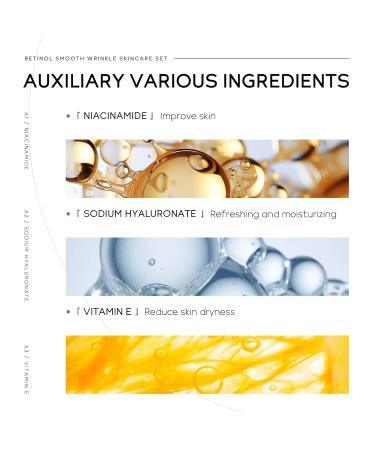 Retinol Travel Skincare Set | Hydrating Essentials for Women | Travel Size Skin Care Kit with Serum Face & Eye Cream | Perfect Beauty Gift Set - Buy Online on GoSupps.com