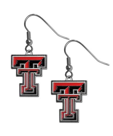 Siskiyou Sports NCAA Team Logo Dangle Earrings Texas Tech Red Raiders