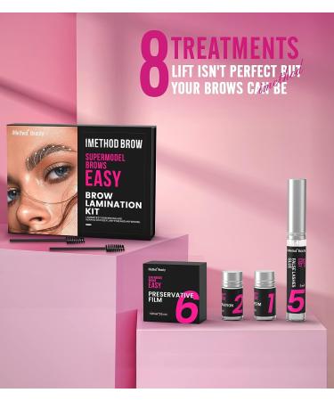 iMethod Eyebrow Lamination Kit - DIY Brow Perm for Long-Lasting Salon Results - Easy and Cruelty-Free - Buy Online on GoSupps.com