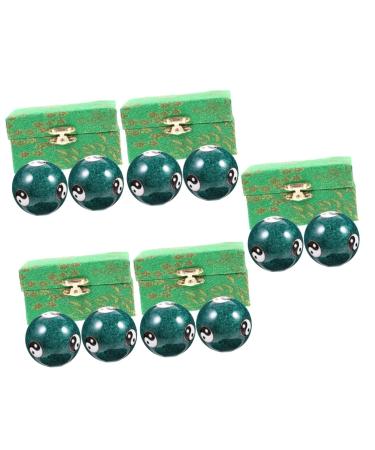Gatuida 10 Stk Health massage handball massage devices silent baoding balls Stressball massage ball fitness balls Hand training ball Hand type tool cloisonne gymnasium ball old metal