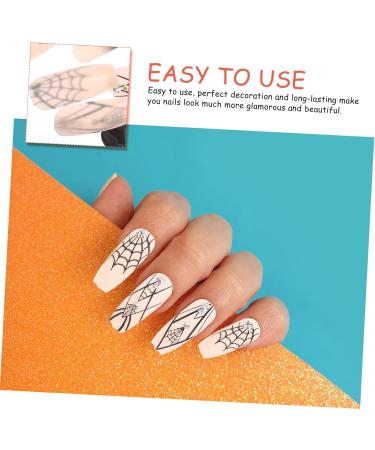 Healvian 1 Set Halloween Fake Nails DIY False Nail Tips Female Fake Nail Fake Nails French Nails for Women Coffin Fake Nails DIY Manicure Supply Nail Decor Halloween Nails Ghost Decor Abs - Buy Online on GoSupps.com
