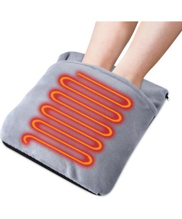 Flintronic Electrically Heated Foot Warmer | Ultra-Soft Flannel with Heating & Vibration Massage | Fast Heating & 3 Settings - Ideal Foot Warmer for Men - Buy Online on GoSupps.com