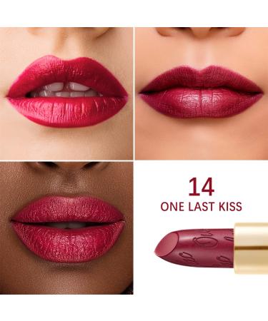 Oulac Metallic Gloss Lipstick - Long-Lasting Vegan Waterproof - One Last Kiss (Vampire Red) - 4.3g - Buy Online on GoSupps.com