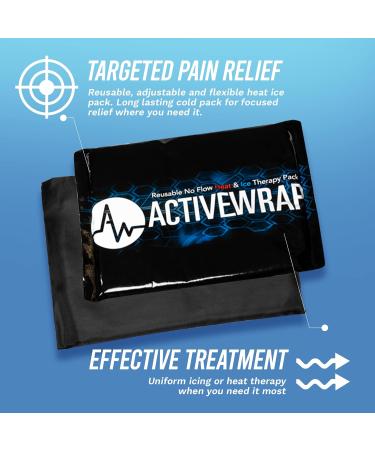 ActiveWrap Large Reusable Gel Hot Cold Packs for Pain Management & Injury Recovery - Buy Online on GoSupps.com