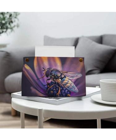 Tissue Box Cover Tissue Box Holder Fly on Petals Print Tissue Holder Travel Tissue Packs Facial Paper Holder Decorative Holder - Buy Online on GoSupps.com