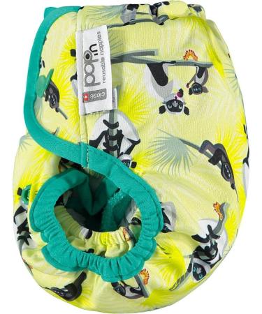 Close Pop-in Reusable Cloth Diaper | One Size Birth to Potty | Bamboo Fabric | Snap Fastener | Lemur Print - Eco-Friendly Baby Diaper for International Shipping - Buy Online on GoSupps.com